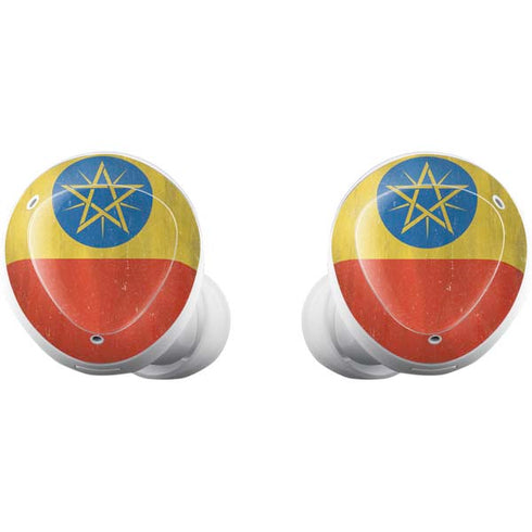 Ethiopia Flag Distressed Galaxy Buds Plus Skin